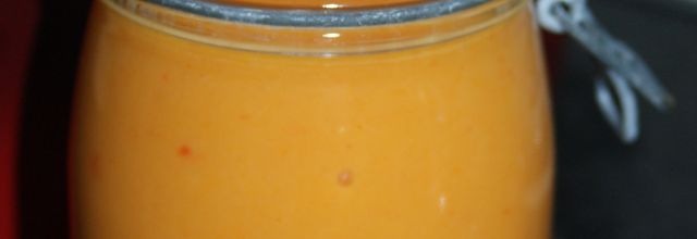 Soupe potiron-poivrons caramélisés par Babeth