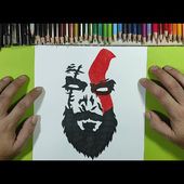 Como dibujar a Kratos 😱 paso a paso | How to draw Kratos 😱