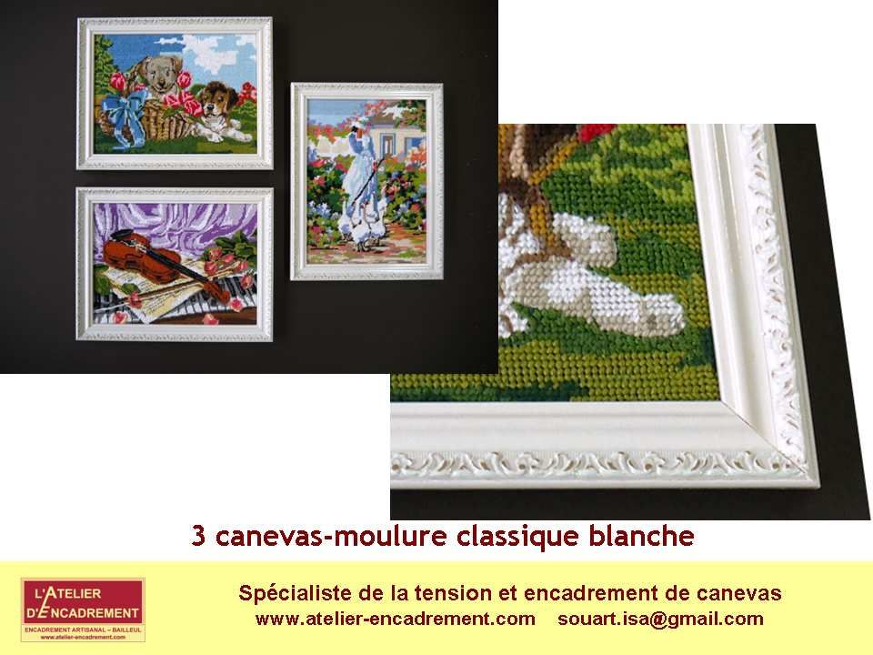 Faire encadrer un canevas