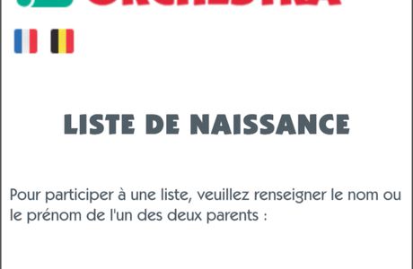 La liste de naissance 