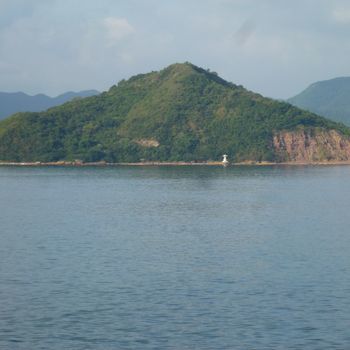 Aperçu des îles et des paysages en arrivant vers Yantian