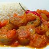 Rougail saucisse réunionnais