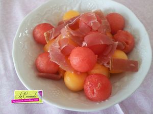 Méli-mélo de Melon &amp; Jambon Italien