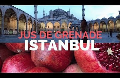 jus de grenade frais dans les rues d'istanbul عصير الرمان في شوارع إسطمبول