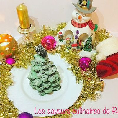 Sapin de noël en sablé breton 