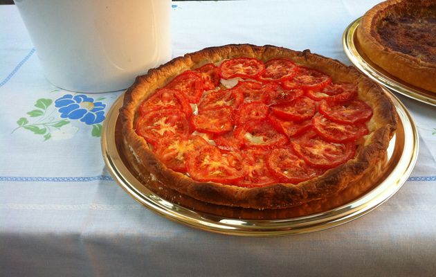 Tarte à la tomate et au fromage de chèvre