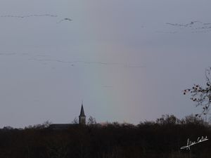 Trompettes, arc en ciel et pyrenées