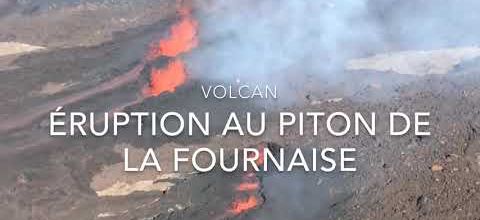 Piton de La Fournaise - Déclin et fin de la troisième et corte éruption 2019.