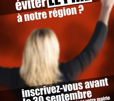 Pour ne pas rater les ‪#‎régionales2015‬, inscrivez vous sur les listes avant le 30 septembre