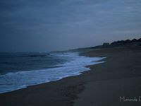 Lever du jour sur la plage de Vieux Boucau