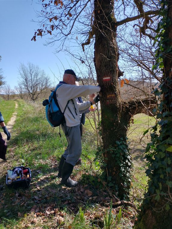 Balisage d'Avignonet au seuil de Naurouze. 2024/02/29