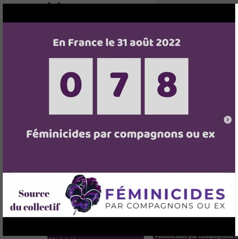 82  EME  FEMINICIDES DEPUIS LE DEBUT  DE L ANNEE  2022 