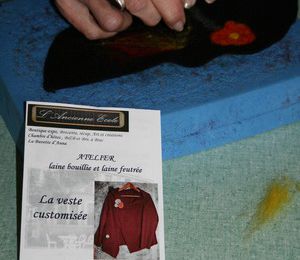 Atelier veste et laine feutrée : petit reportage...