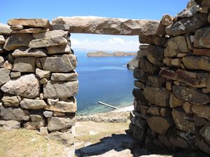 Les ruines Incas de Chincana présentes au Nord de l'île