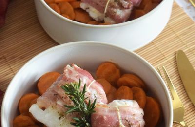 Paupiette de filet de julienne lardée