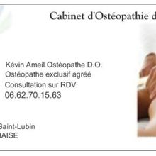 Nouvelle Adresse du Cabinet d'Osteopathie