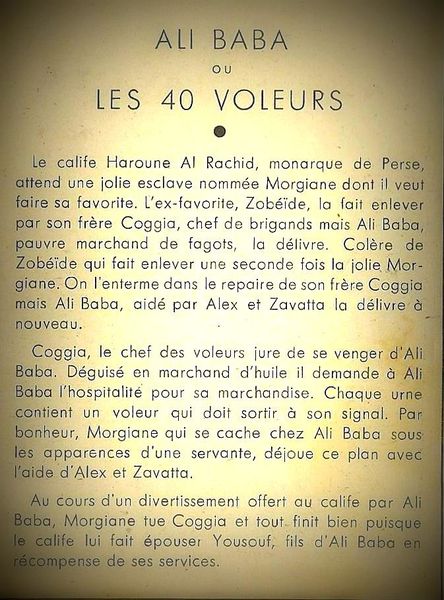Et maintenant Ali baba ou les 40 voleurs au Cirque d'hiver!