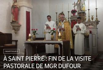 À SAINT PIERRE : FIN DE LA VISITE PASTORALE DE MGR DUFOUR 