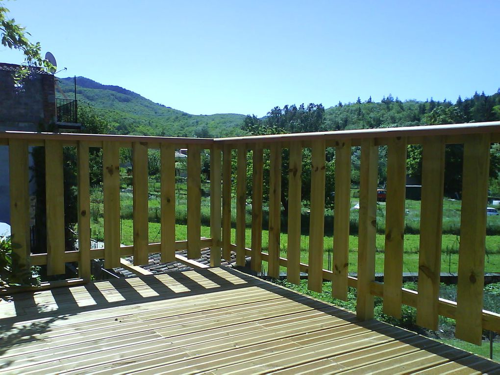 Mise en chantier d'une terrasse sur trois niveaux