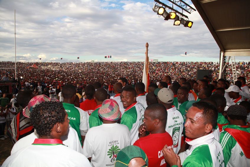 Inauguration du Kianja (Stade) Makis de Madagascar, à Andohatapenaka, par le Président Andry Rajoelina. 5ème partie. Photos: Harilala Randrianarison