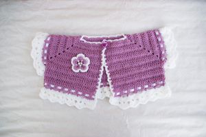 bolero de ceremonie petite fille au crochet