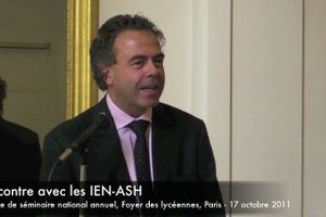 Intervention de Luc Chatel lors de la journée de séminaire national annuel des IEN-ASH