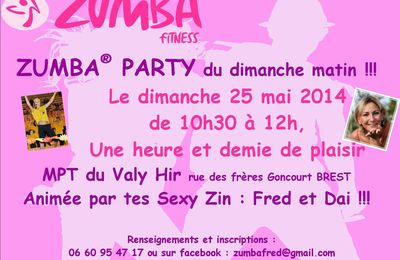 TA ZUMBA PARTY DU DIMANCHE MATIN !!