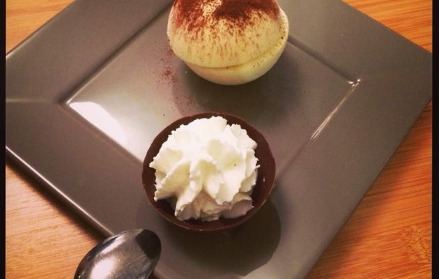 Dômes de Tiramisu glacés