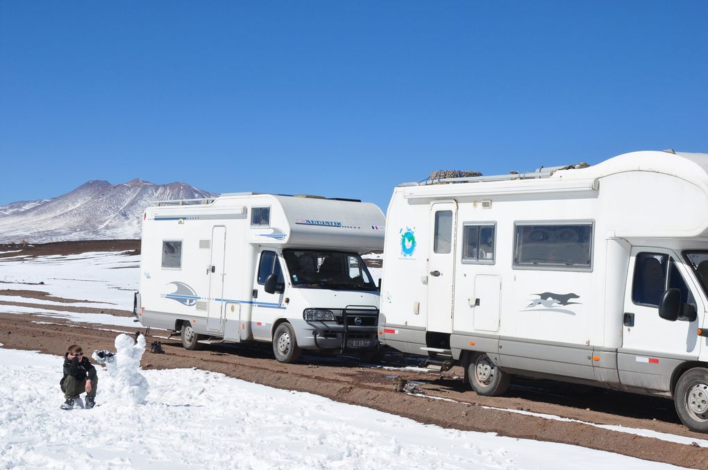 bonhomme de neige et bataille de boules de neige au RDV(diaporama)