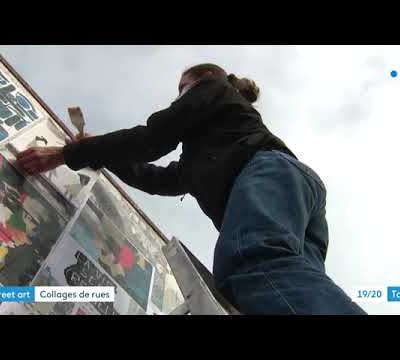 Affichage libre, mon street-art à la télé, l'art dans la rue ça plait !