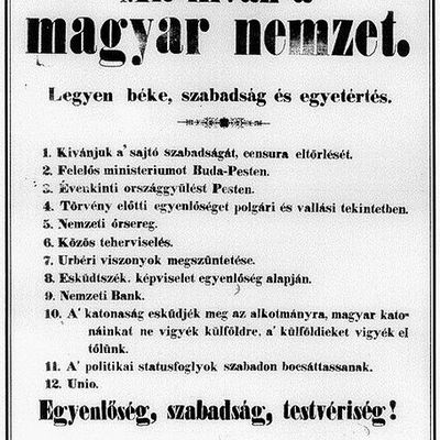Le 15 mars 1848, origine de la fête nationale hongroise