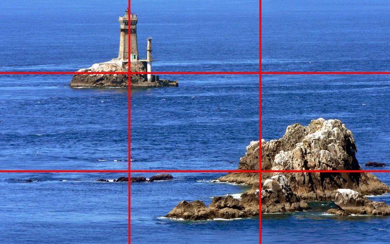 Organisation dans la photographie : la règle des tiers