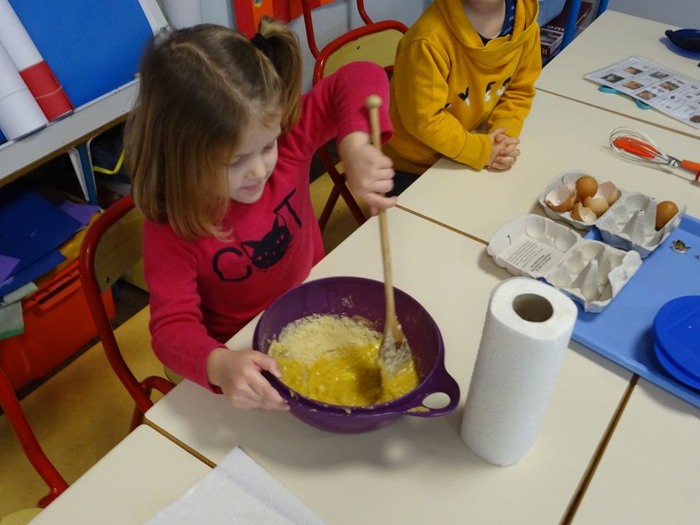 Galettes des rois pour les 2 classes de Maternelle