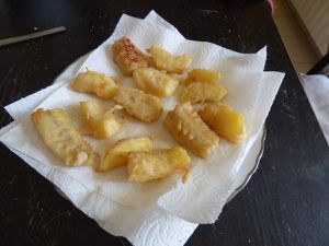 Beignets de pommes et de bananes ( Vegan et sans gluten)