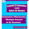 Concert Ste Cécile, samedi 22 novembre 2014