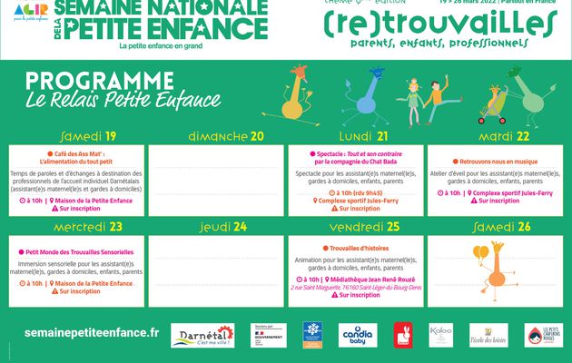 Retour sur la Semaine Nationale de la Petite Enfance