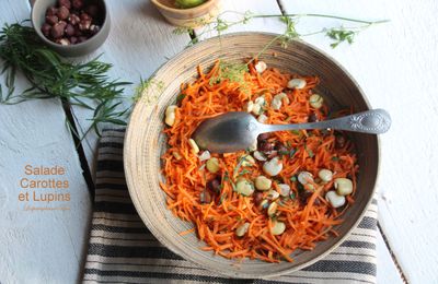 Salade de carottes aux lupins