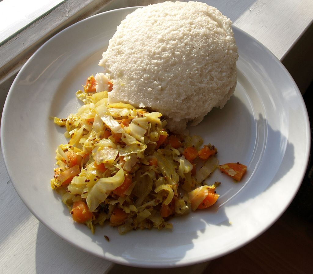 Ugali et chou frisé