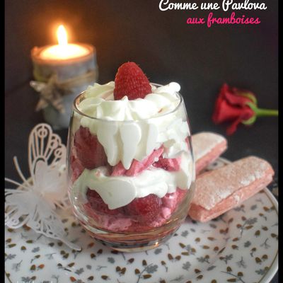 Comme une pavlova aux framboises