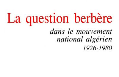 Prèface à La question berbère de Amar Ouerdane