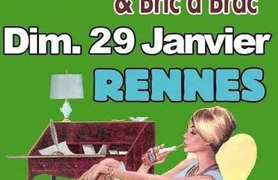 Brocante et Bric à Brac, Halles Martenot Rennes, dimanche 29 janvier 