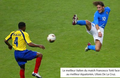 Coupe du Monde 2002 au Japon et en Corée du sud, Groupe G: Italie - Équateur