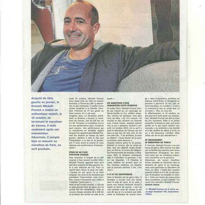 article sur Mickael Provost 