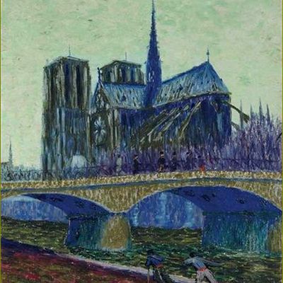 Notre Dame de Paris par les peintres -   Auguste Herbin (1882-1960)