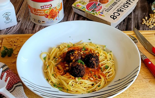 Spaghetti bolognaise végétale