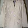 Veste beige papillons TOGETHER T38 Lin et coton