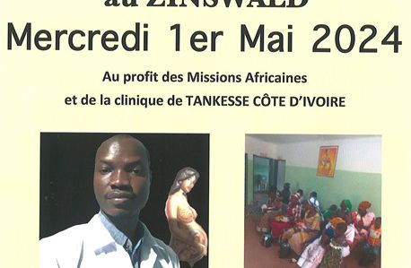 MISSIONS AFRICAINES DU ZINSWALD : 1ER MAI - SANGLIERS A LA BROCHE 