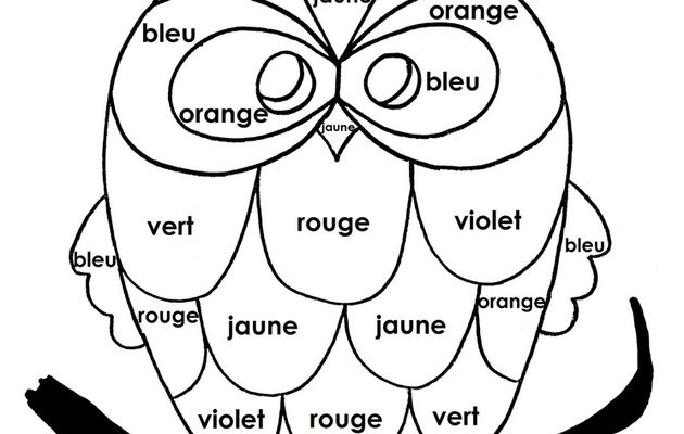 La chouette, coloriage en atelier autonome