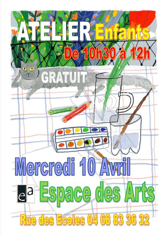 ATELIERS PHIL'ART MARS ET AVRIL (en relation avec l'exposition en place) GRATUIT