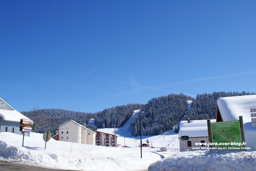 Les photos ce cet hiver 2009, prisent avec un SONY DSLR-A300 Objectif DT 18-70mm F35-56. ballade à travers le Haut Jura avec l'or blanc tant attendu ! Cette année 2009 reste exeptionelle !